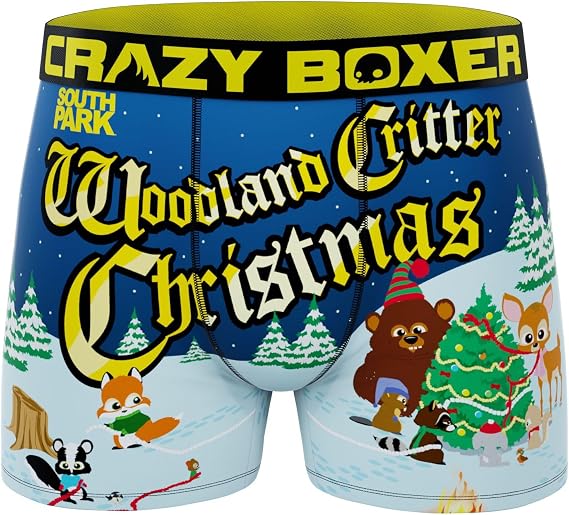 CRAZYBOXER Men's Underwear South Park Distortion-free Soft Boxer Brief