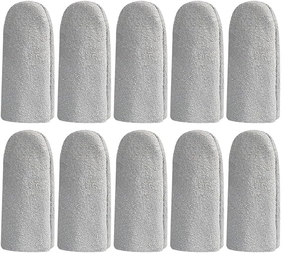 10 Pcs Leather Finger Cots Cut Resistant Finger Protector Finger Sleeve, Finger Covers for Cuts, Cut Resistant Finger Guards for Kitchen, Work, Sculpture