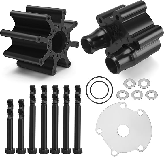 807151A14 Water Pump Impeller Kit for Mercruiser Alpha Bravo Engines, Replaces Mercury 46-807151A14, 46-807151A7, Sierra 18-3150, Quicksilver 807151A14, 807151A7