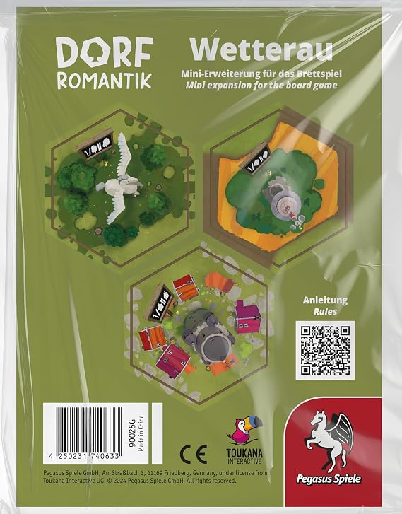 Pegasus Spiele 90025G Dorromantik-Das Brettspiel: Wetterau [Mini Expansion]