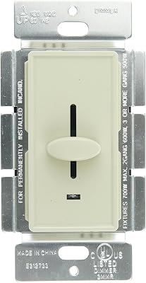 Sunlite 55100-SU E1020I Slide Dimmer with LED, Ivory
