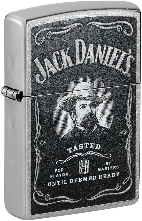 Zippo Jack Daniels Street Chrome Pocket Lighter