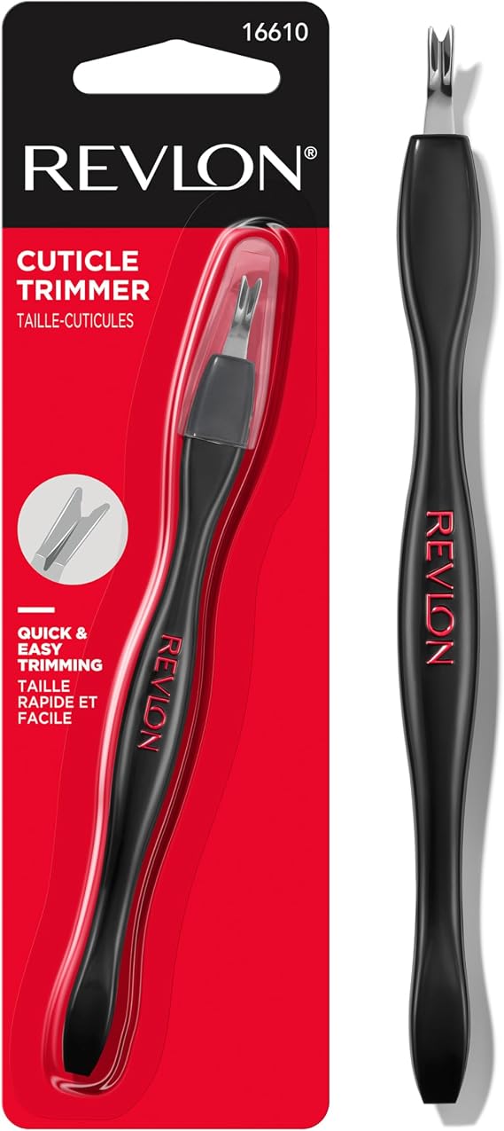 Revlon Cuticle Trimmer with Cap, Black, 1 Count