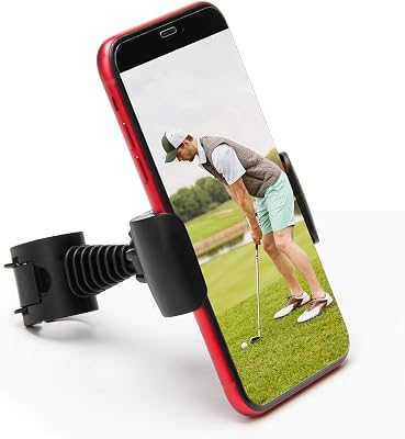 Coolrunner Record Golf Swing, Black Golf Phone Holder Clip, Record Golf Swing Phone Holder, Golf Training Aid Tool for Easy to Set Up