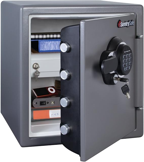 Sentry Safe SFW123GDC Electronic Fire Safe 1.23 ft3 16 3/8w x 19 3/8d x 17 7/8h Gunmetal Gray
