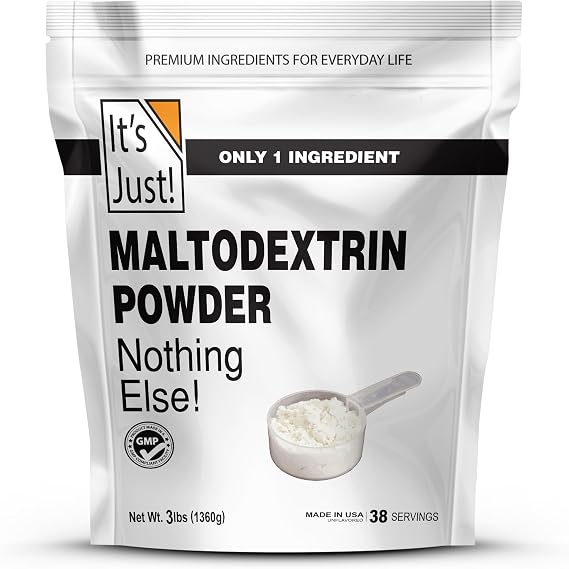 It's Just! - Mass Gainer Powder, 100% Maltodextrin, 3lbs / 38 Servings