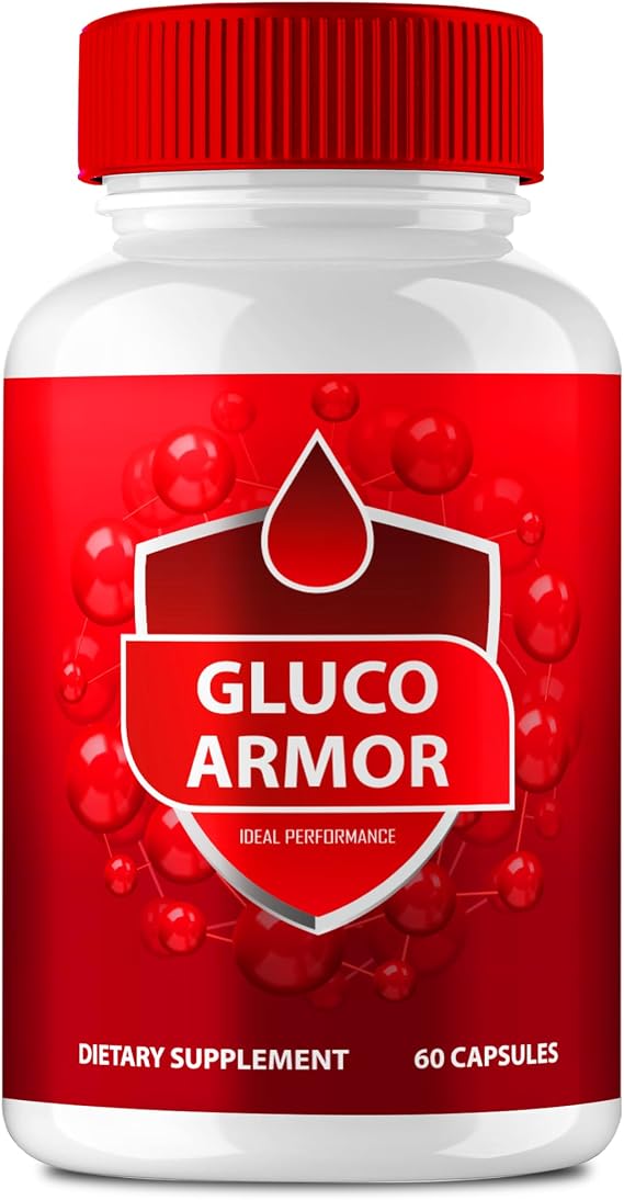 Gluco Armor Advanced Blood Formula Capsules, Official GlucoArmor Supplement Pills, Premium Formula For Healthy Circulation & Stable Levels, All Natural Gluco Armor Lite Pastillas Reviews (60 Capsules)