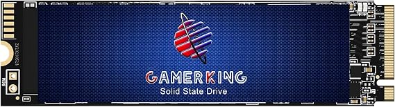 GAMERKING 256GB M.2 NVME SSD 2280 PCIe 3.0 Gen 3 x4, Internal Solid State Drive up to 2200MB/s 3D NAND Flash M Key Low Power Consumption Disk, Upgrade Storage for Desktop, Laptop