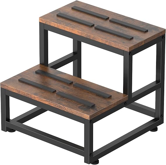 LIANTRAL 2 Step Stool for Adults Kids, Bedside Step Stool for High Bed