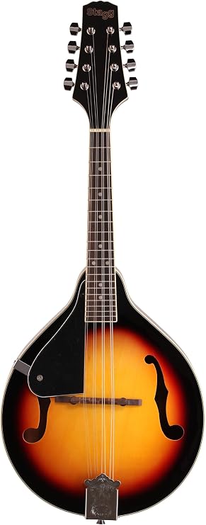 Stagg M20 Left-Handed 8-String Bluegrass Mandolin with Adjustable Bridge - Violinburst