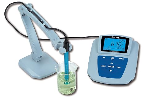 Apera Instruments MP511 Benchtop pH Meter, Accuracy: 0.01 pH, Range: -2.00-19.99 pH, 500 Sets of Data Storage, RS232 Data Export