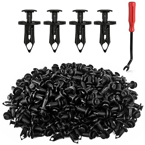 UNIGT 150pcs ATV UTV Body Fastener Rivets Push Pins 8mm | Compatible with Can Am 293150089 Polaris 7661855 RZR Ranger Suzuki Kawasaki Honda Rancher 90653-HC4-900 Plastic Fender Clips