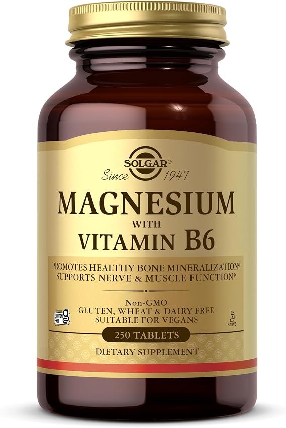 Solgar Magnesium with Vitamin B6, 250 Tablets - Energy Metabolism