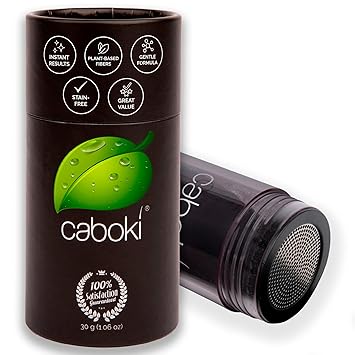 Caboki Hair Fibers for Thinning Hair Natural Plant-Based Hair Powder for Men & Women Instantly Thicker Fuller Looking Hair Clean Ingredients 30g, 90-Day Supply, Auburn