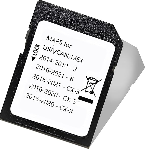 Latest Navigation sd Card for Maz-da 3 6 CX-3 CX-5 CX-9 Navigation SD Card Map USA/CA/MEX
