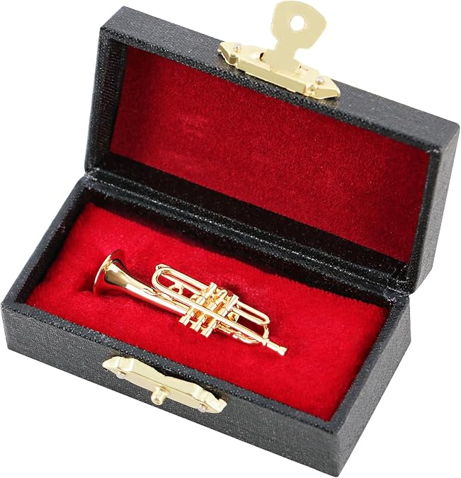 EASTROCK Miniature Trumpet Brooch Pin