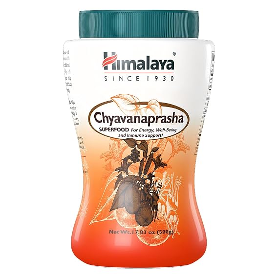 Himalaya Chyavanprash Jam - Herbal Superfood Spread for Immune Support and Promoting Stress Relief, Vitality and Energy - Gluten Free, Non-GMO, 17.83 oz