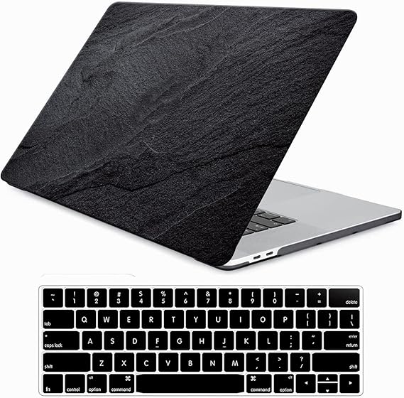 Funut for MacBook Pro 16 Inch Case 2024 2023 2022 2021 Release M4/M3/M2/M1 A3404 A3186 A2991 A2780 A2485 Pro Max, Laptop Plastic Hard Shell Cover & Keyboard Cover for M4 MacBook Pro 16", Marble Black