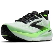 Brooks メンズ グリセリン 23 ニュートラル ランニングシューズ - ホワイト/ファントム/グリーン ゲッコー - 7.5 M