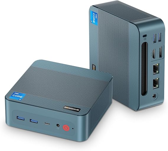 BOSGAME P2 Plus Mini PC, Intel Alder Lake Core I7 12700H W 11 Pro Mini Computers, USB4(Support Thunderbolt 4), 32GB DDR4, 512GB NVMe SSD, Dual 2.5GbE LAN, WiFi 6E, Bluetooth 5.2