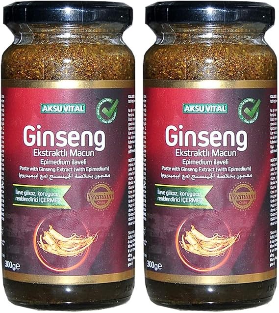 AKSU VİTAL AksuVital Ginseng Ekstraktlı Macun Epimedium İlaveli 300 gr 1 Paket (1 x 300 g) (2 paketi)