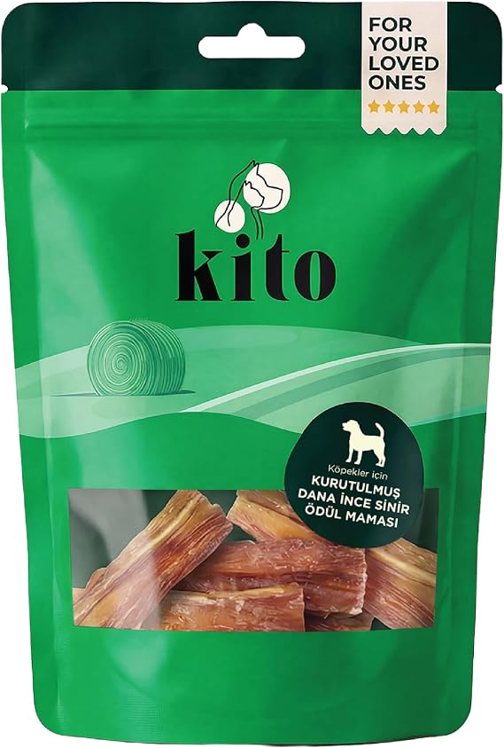 Chito Beef Fine Nerve Chewable Dog Reward Food 100% Natural, Gluten Free, Organic 100 gr