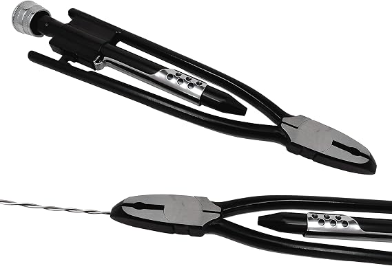 6" Safety Wire Pliers, Locking with Auto Return, Great for Aviation and Automotive