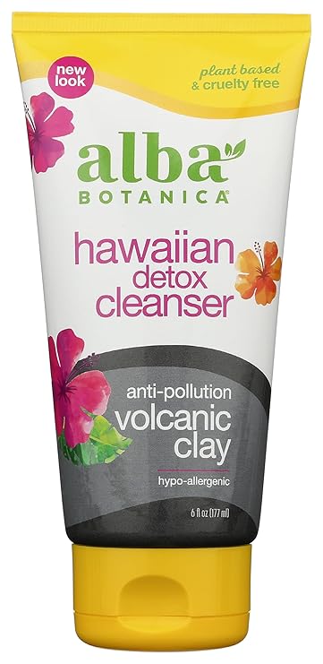 Alba Botanica Hawaiian Detox Cleanser, Anti-Pollution Volcanic Clay, 6 Oz