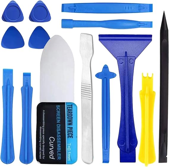 Spudger Pry Tool Kit 14 Piece Opening Tool, Plastic & Metal Spudger Tool Kit, Ultra-thin Prying & Open Tool for Phone, Laptop, Cell Phone, Tablet, Computer, Electronics Repair