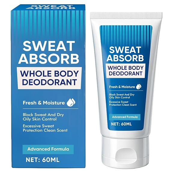 Antiperspirant for Men & Women, Sweat Absorbing Lotion-Fast-Absorbing,Long-Lasting Sweat Control, 60ml