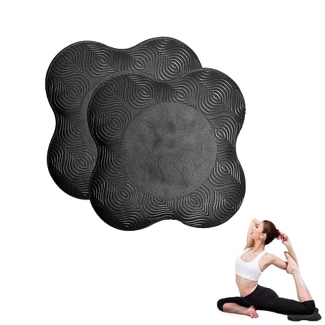Yoga Knee Pads,2 Pcs Yoga Pads Non-Slip Yoga Kneeling Cushion for Knees,Elbows,Wrists,and Hands,Lightweight & Portable Yoga Mat Accessories for Pilates,Meditation,and Exercise (20x20x2 cm)