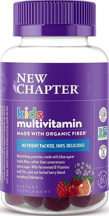 New Chapter Kids Gummy Multivitamin, Berry-Citrus, 60 Count