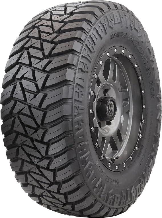 Terra Commander RTX 37X12.50R17LT (Only Tire, Not Rim) | Light Truck Rugged Terrain All Season Traction 124Q Rated E (10 Ply) Radial Construction Black Sidewall Tire