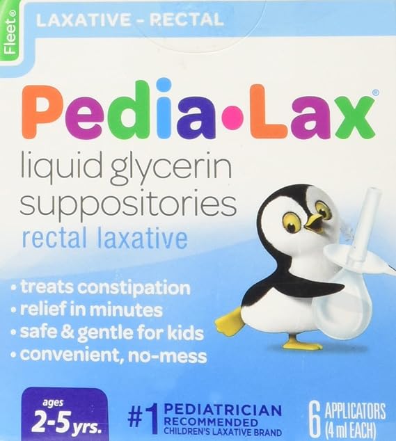 Fleet Pedia Lax Glycerin Supplements, 6 ct