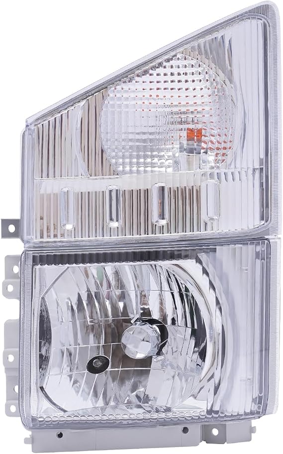 Headlights Assembly for ISUZU NPR NPR-HD NQR NRR 2008-2020,Headlamp with Corner Light for 2008-2020 ISUZU NPR NPR-HD NQR NRR Driver Side Halogen 8975851712