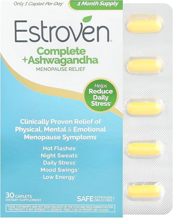 Estroven, Complete Ashwagandha Menopause Relief, 30 Count
