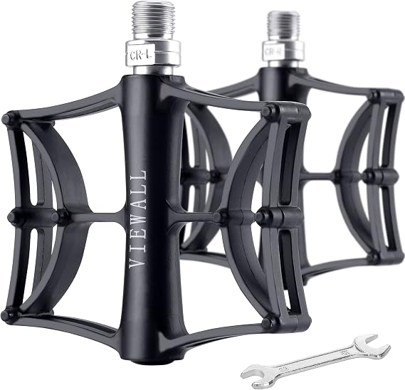 VIEWALL Bike Pedals 916 Mountain Bike Pedals for Outdoor Cycling Pedals and Spin Bike Pedals for Indoor Exercise Bike, Replacement Aluminum Alloy