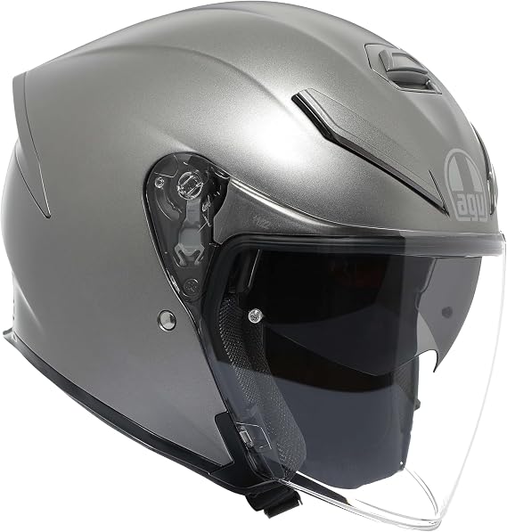 AGV - K5 Jet EVO E2206 Motorcycle Jet Helmet Unisex Matt Luna Grey S