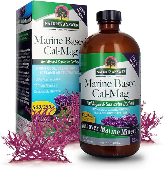Nature's Answer Marine Based Calcium Magnesium, Vanilla Cream, 16-Ounce