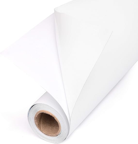 Total Blackout Window Film: 100% Light Blocking Film with White Sides - Heat Resistant, Room Darkening, Static Cling Film for Privacy & Day Sleep - No Residue, Stops UV, Easy Removal (17.5 x 80 in.)