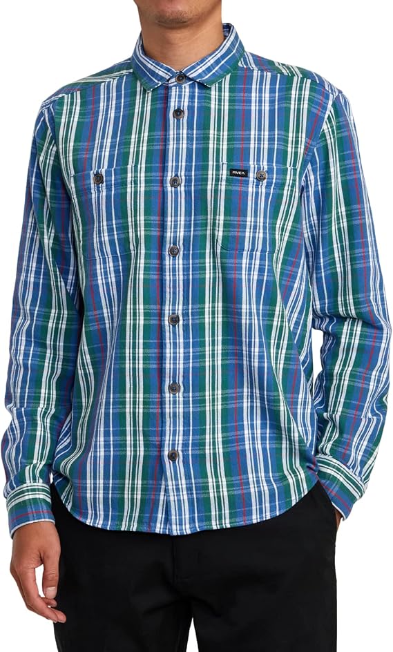 RVCA Men's That'll Work Long Sleeve Flannel