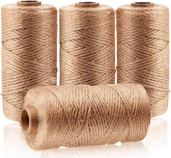 3Ply Natural Jute Twine, 1312 FT Total