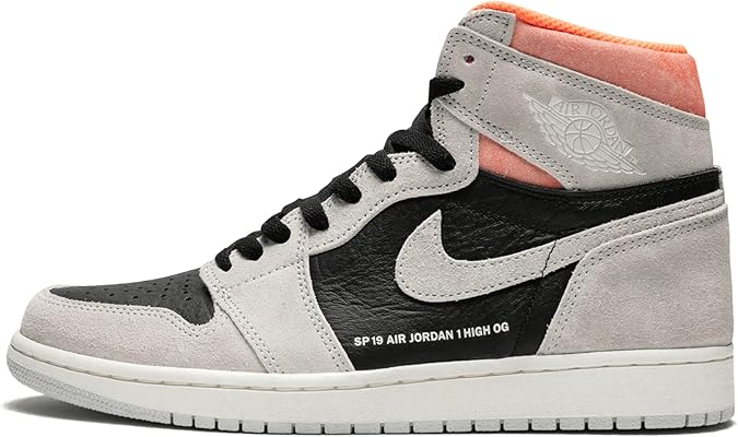 AIR JORDAN 1 Retro High Og 'Grey Crimson' - 555088-018 - Size 7.5