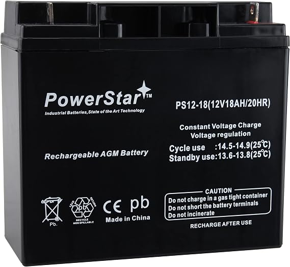 12V 18Ah CB19-12 Sealed Lead Acid AGM Rechargeable Deep Cycle Battery