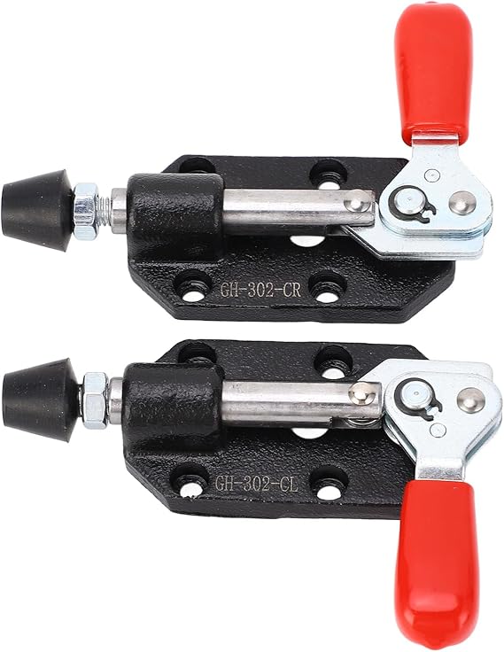 2PCS Push Pull Toggle Clamp, Cast Iron Quick Release Toggle Clamp, Rustproof Push Pull Wood Clamp, Fast Release Wood Clamp for Welding