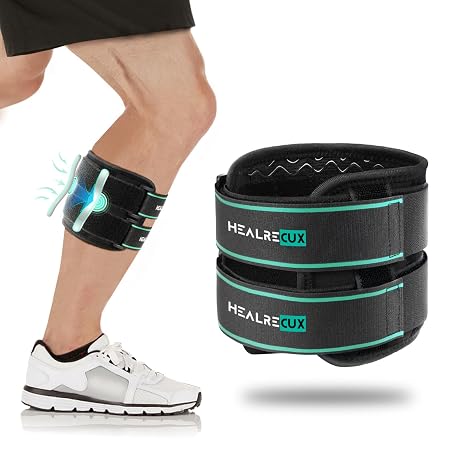 Healrecux Sciatic Ease Nerve Knee Brace, Sciatica Pain Relief Devices with Pressure Pads Targeted Compression for Sciatic Pain, Lower Back, Hip, Calf Brace for Sciatica Nerve
