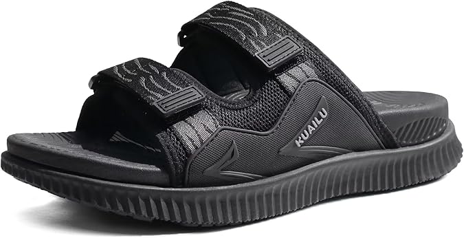 KuaiLu Sports Sandals Men's Comfortable Footbed Orthopaedic Outdoor