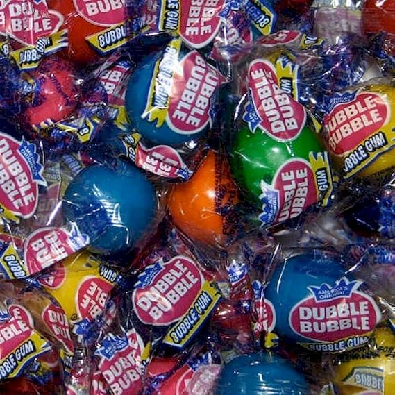 Bubble Gum Balls Wrapped - 1 Pound Bag Of Colorful Bubblegum Balls - Assorted Fruit Flavors - About 85 Balls Per Bag - Freshly Packed By Snackadilly