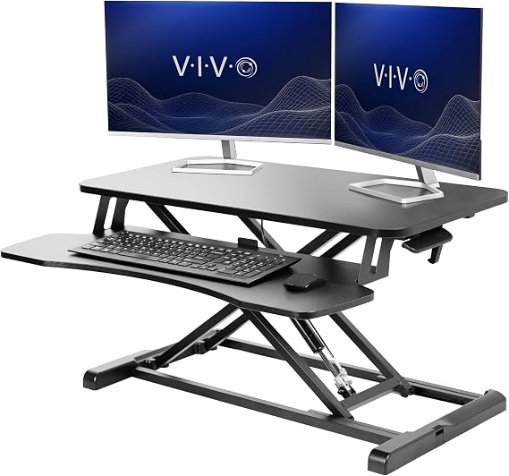 VIVO Black 32 in Standing Desk Converter, DESK-V000K