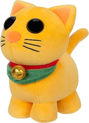 Adopt Me! Collector Plush - Maneki-Neko - Series 4 - Legendary in-Game Stylization Plush - Exclusive Virtual Item Code Included - Toys for Kids Featuring Your Favorite Pet, Ages 6